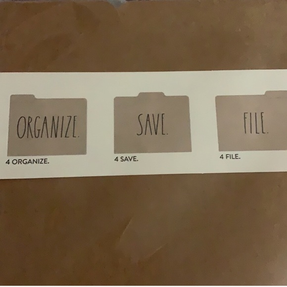 🆕 Rae Dunn Signature Collection File Folders 12 - Picture 4 of 5